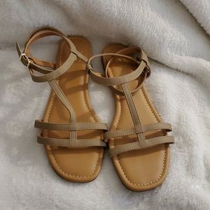 NWOT New York & Co ankle wrap sandals